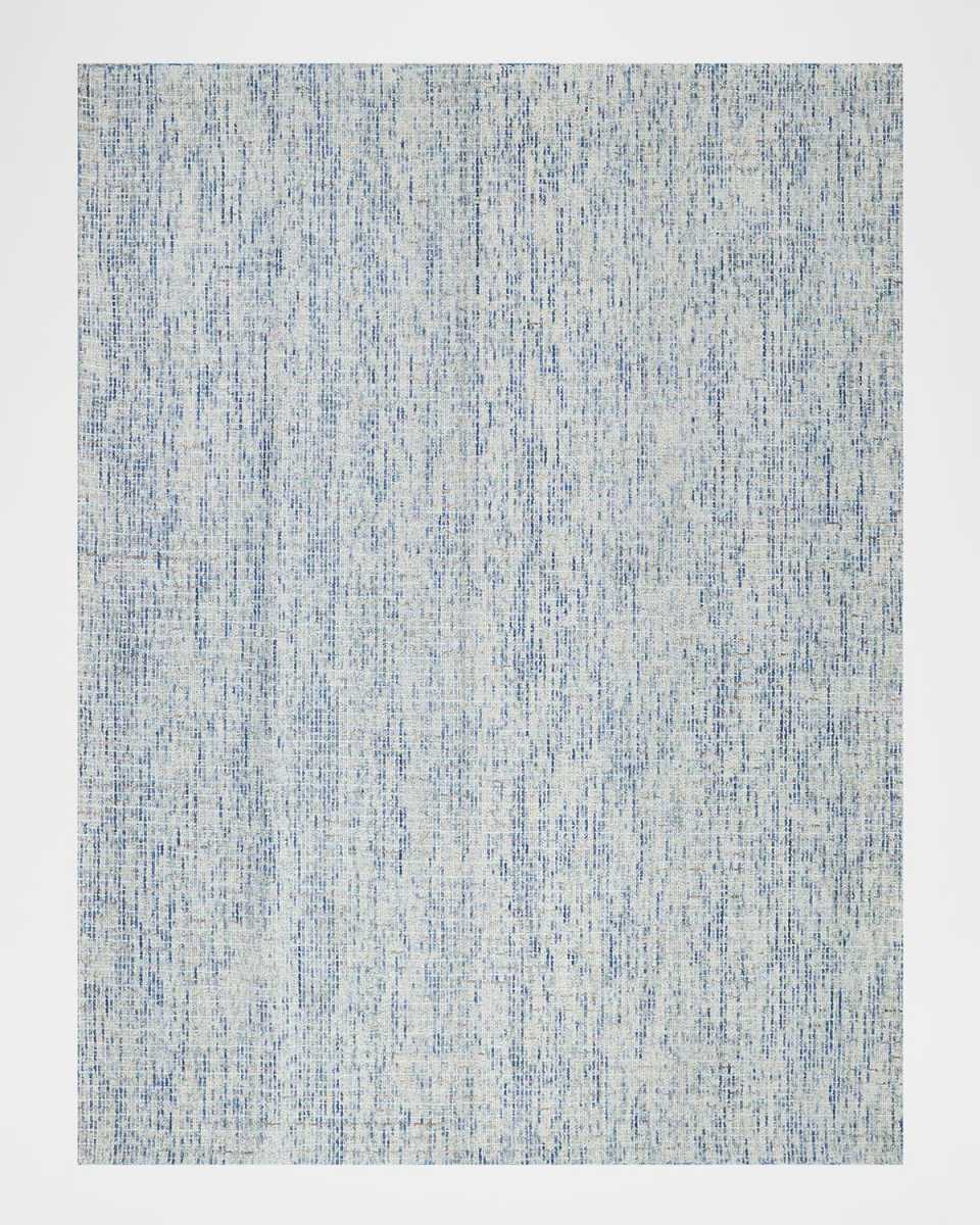 Andora Hand-Tufted Blue/Ivory Rug, 6' x 9'